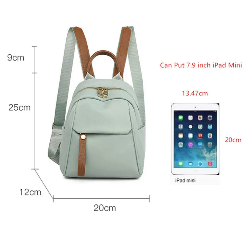 Fengdong mini backpack for girls small fashion backpack for ladies shoulder bag for phone women travel bag for ipad mini 6
