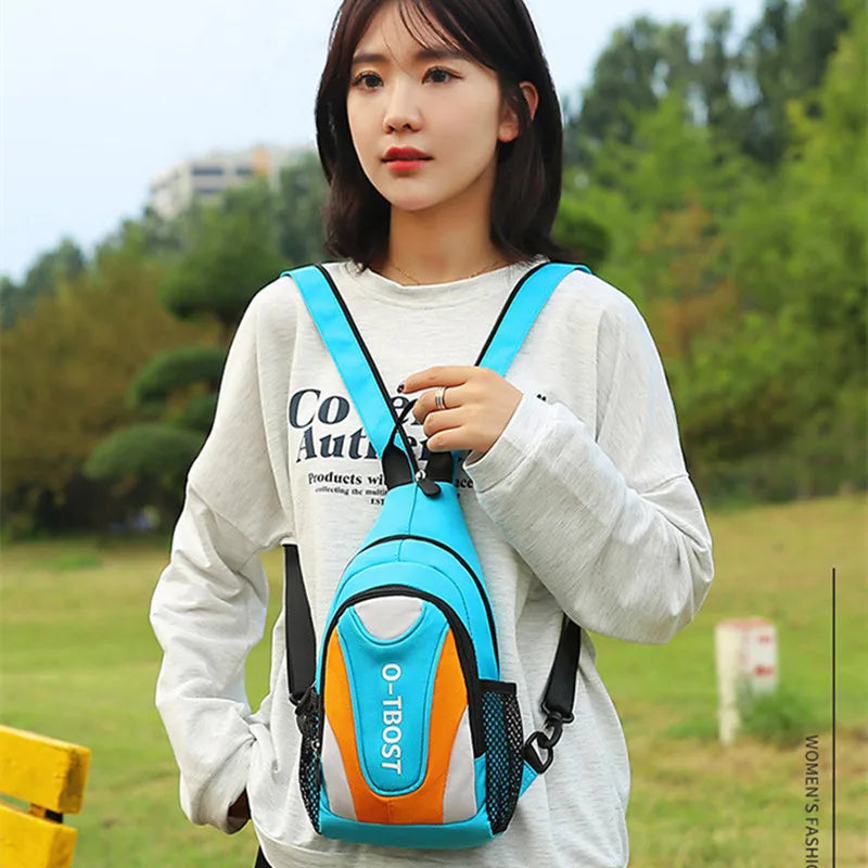 Fengdong mini backpacks for girls fashion small shoulder bag ladies casual chest bag multifunctional Sports bags for women gift