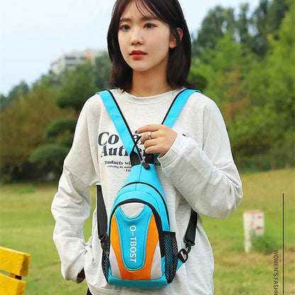 Fengdong mini backpacks for girls fashion small shoulder bag ladies casual chest bag multifunctional Sports bags for women gift