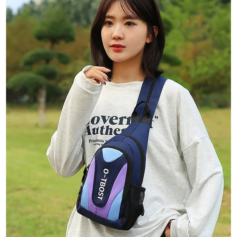 Fengdong mini backpacks for girls fashion small shoulder bag ladies casual chest bag multifunctional Sports bags for women gift