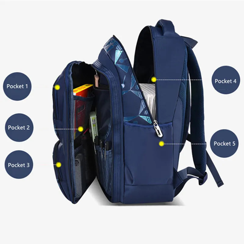 Fengdong primary school backpack for boys large capacity book bag elementary student boys school bags big backpack kids gift