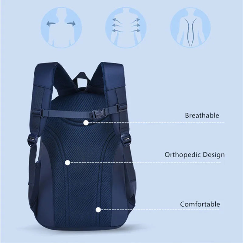 Fengdong primary school backpack for boys large capacity book bag elementary student boys school bags big backpack kids gift