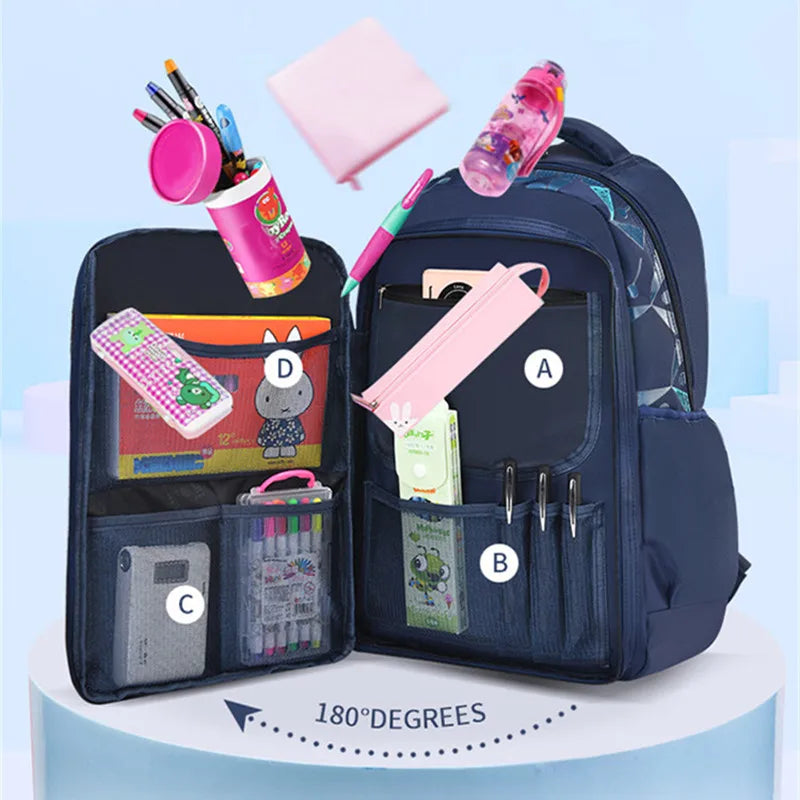 Fengdong primary school backpack for boys large capacity book bag elementary student boys school bags big backpack kids gift