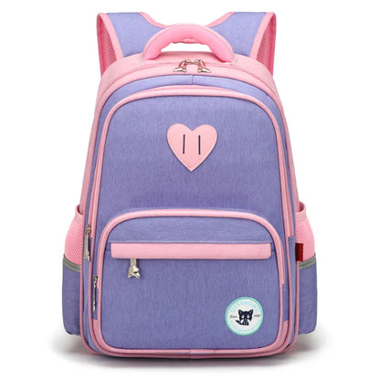 Fengdong primary school bag girls backpack 6-10Y elementary student book bag kids green purple pink school backpack children bag