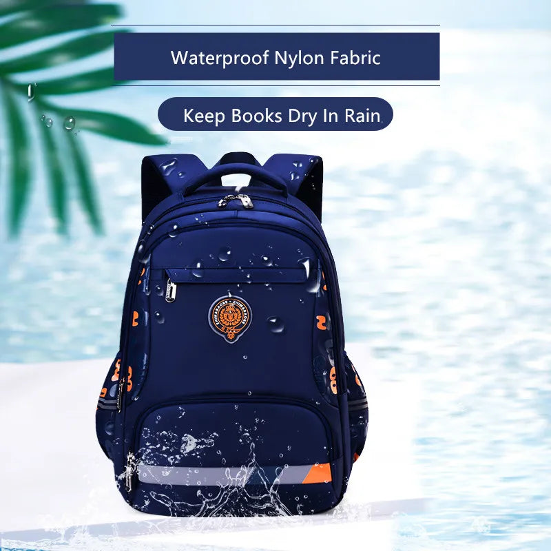 Fengdong primary school bags for boys student luminous backpack waterproof school backpack kids large bookbag teen boy schoolbag