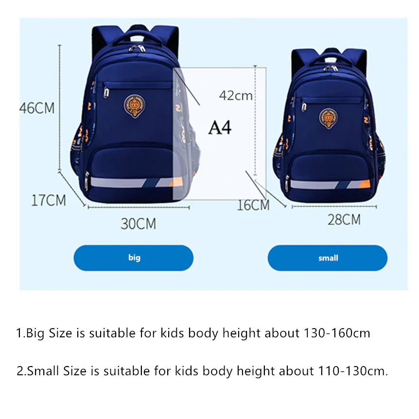 Fengdong primary school bags for boys student luminous backpack waterproof school backpack kids large bookbag teen boy schoolbag