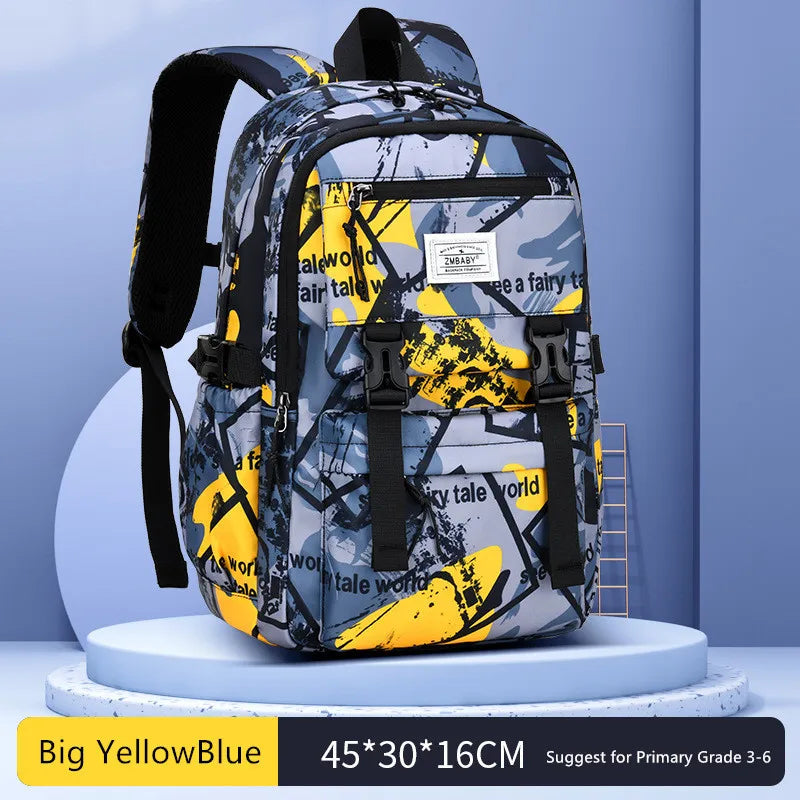 Fengdong primary school bags for boys waterproof bookbag camouflage backpack kids satchel primary student boy school backpack