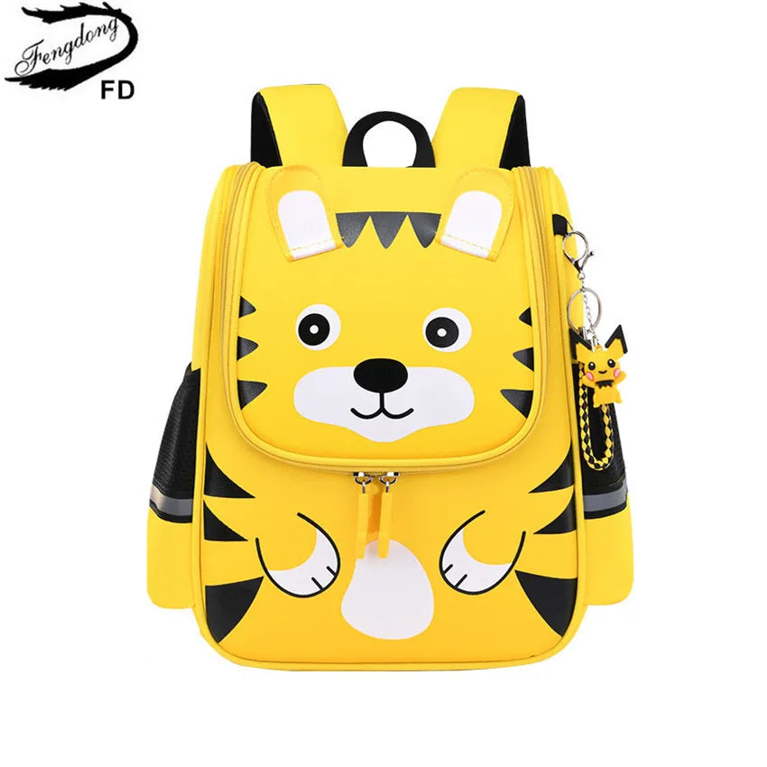 Fengdong primary student backpack small kindergarten school backpack children gift first grade school bags reflective strip