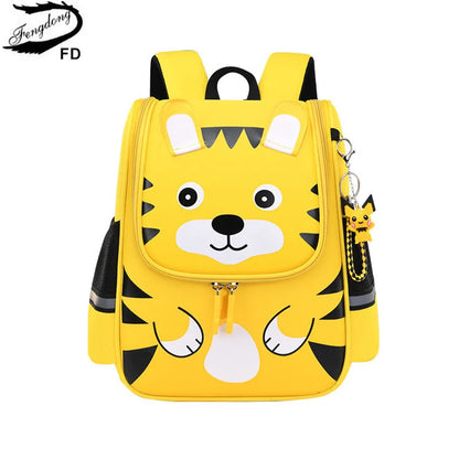 Fengdong primary student backpack small kindergarten school backpack children gift first grade school bags reflective strip