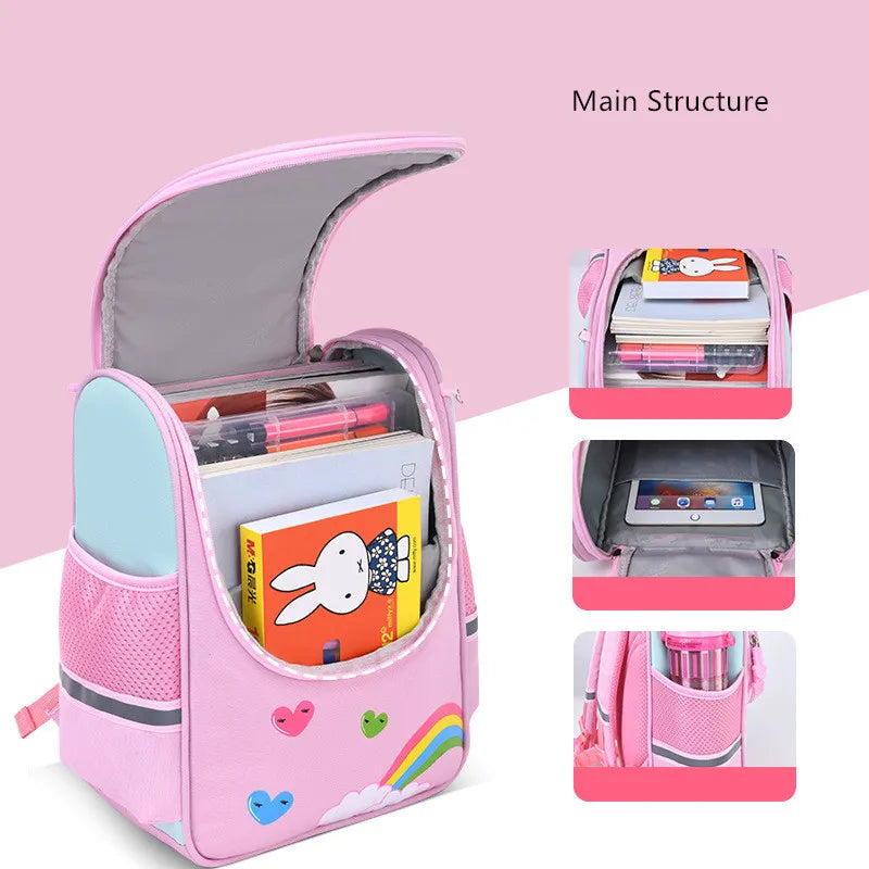 Fengdong primary student backpack small kindergarten school backpack children gift first grade school bags reflective strip