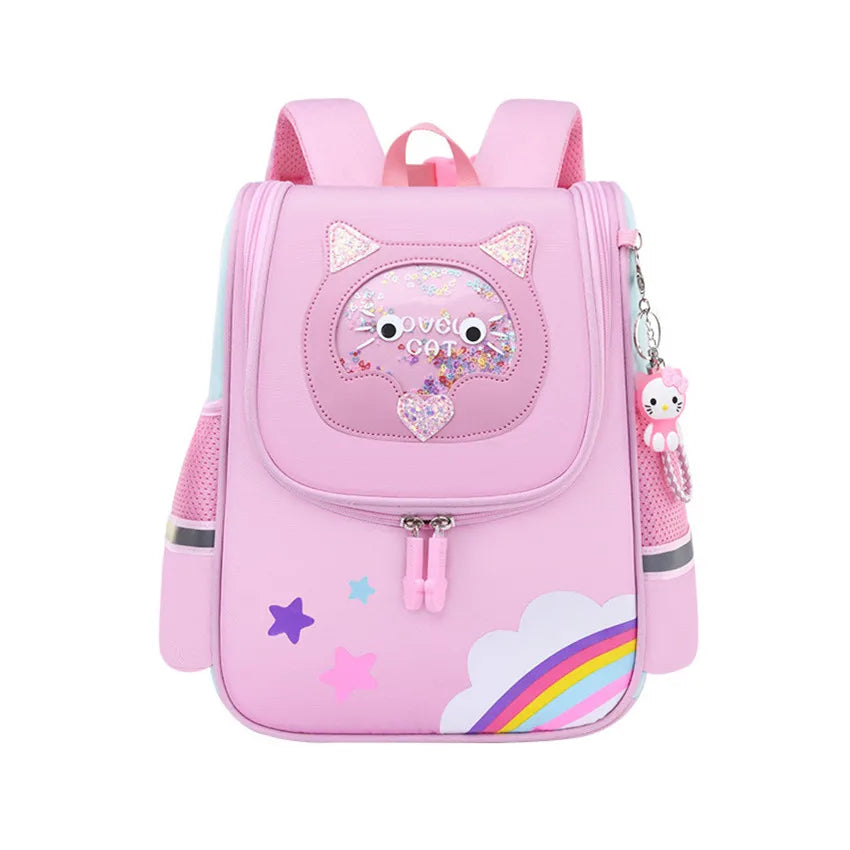 Fengdong primary student backpack small kindergarten school backpack children gift first grade school bags reflective strip