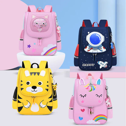 Fengdong primary student backpack small kindergarten school backpack children gift first grade school bags reflective strip