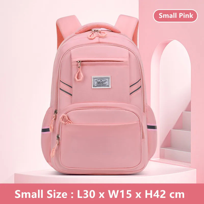 Fengdong school bags for boys large capacity book bag high reflective luminous backpack Elementary student backpack black pink