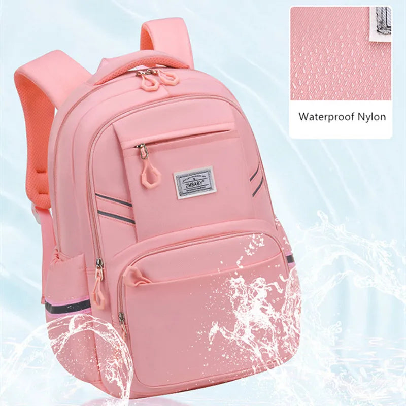 Fengdong school bags for boys large capacity book bag high reflective luminous backpack Elementary student backpack black pink