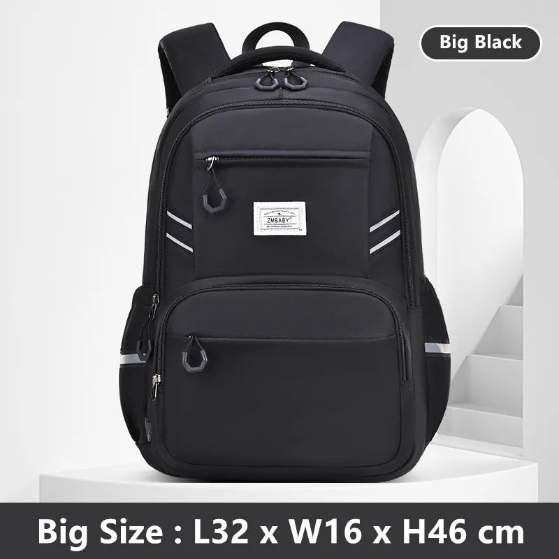 Fengdong school bags for boys large capacity book bag high reflective luminous backpack Elementary student backpack black pink