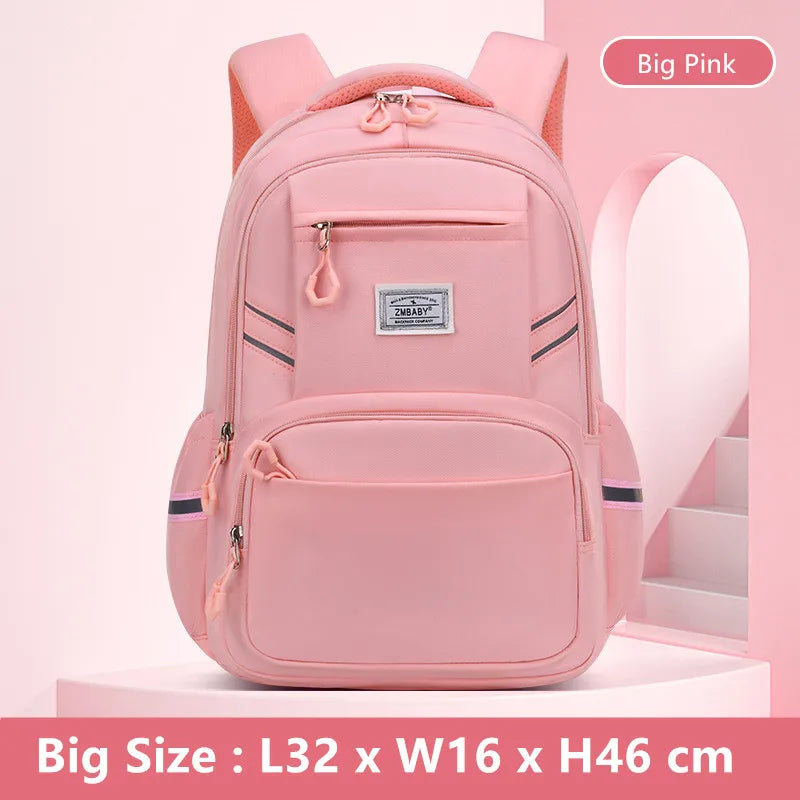 Fengdong school bags for boys large capacity book bag high reflective luminous backpack Elementary student backpack black pink