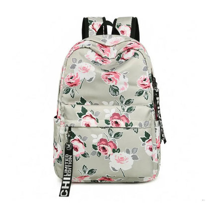 Fengdong school bags for teenage girls schoolbag children black flower backpack elementary school backpack kids book bag pack