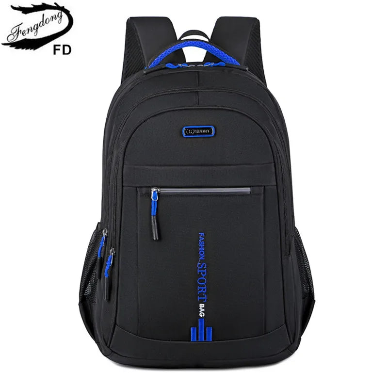 Fengdong school bags for teenagers boy large capacity school backpack Waterproof backpack man big backpacks for college students