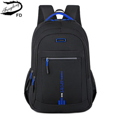 Fengdong school bags for teenagers boy large capacity school backpack Waterproof backpack man big backpacks for college students