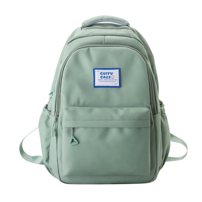 Fengdong simple backpack junior high school bags for teenage girls bookbag female lightweight travel backpack back to school bag