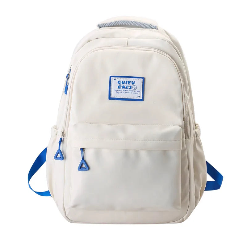 Fengdong simple backpack junior high school bags for teenage girls bookbag female lightweight travel backpack back to school bag
