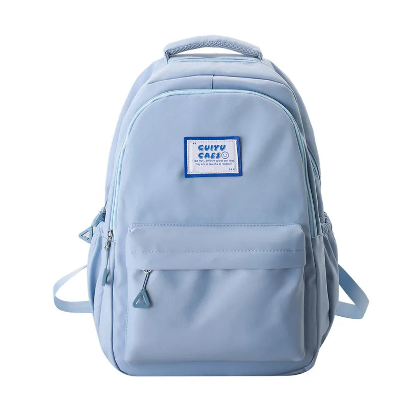 Fengdong simple backpack junior high school bags for teenage girls bookbag female lightweight travel backpack back to school bag