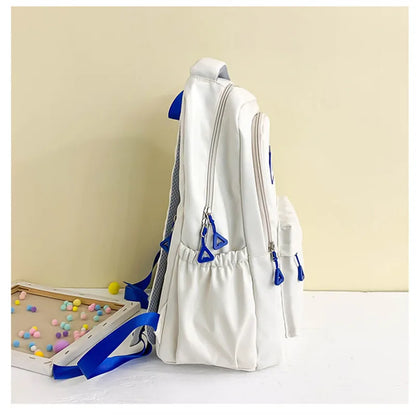 Fengdong simple backpack junior high school bags for teenage girls bookbag female lightweight travel backpack back to school bag