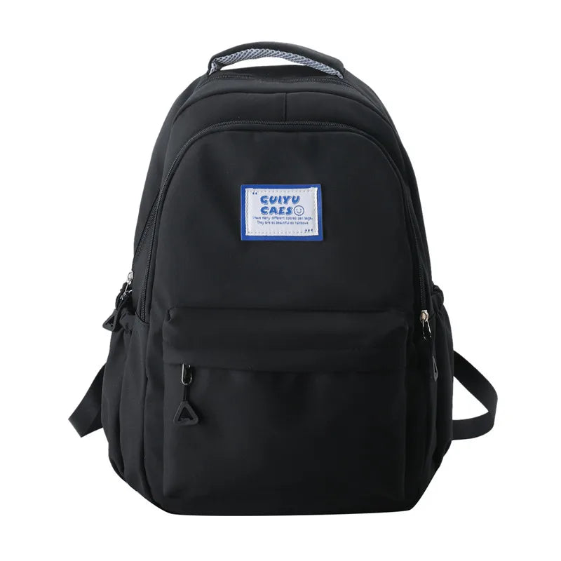 Fengdong simple backpack junior high school bags for teenage girls bookbag female lightweight travel backpack back to school bag