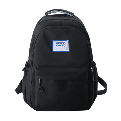 Fengdong simple backpack junior high school bags for teenage girls bookbag female lightweight travel backpack back to school bag