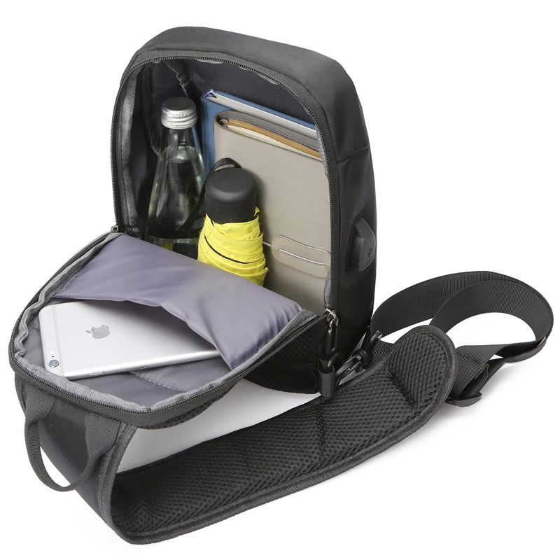 Fengdong small Chest Bag one shoulder sports bag men mini travel bags unisex casual Sling chest bag backbag boy Crossbody Bags