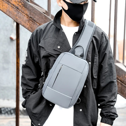 Fengdong small Chest Bag one shoulder sports bag men mini travel bags unisex casual Sling chest bag backbag boy Crossbody Bags