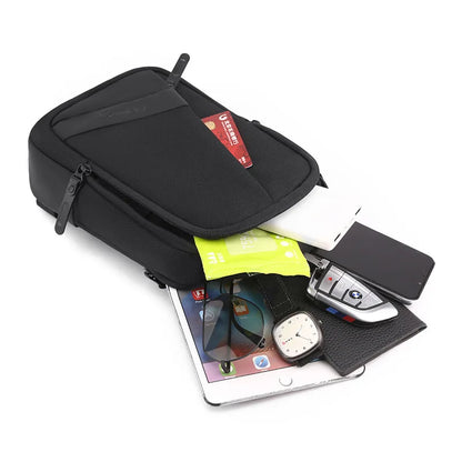 Fengdong small anti-theft chest bag men mini Crossbody Bag travel shoulder bag multifunctional outdoor sports bag cell phone bag