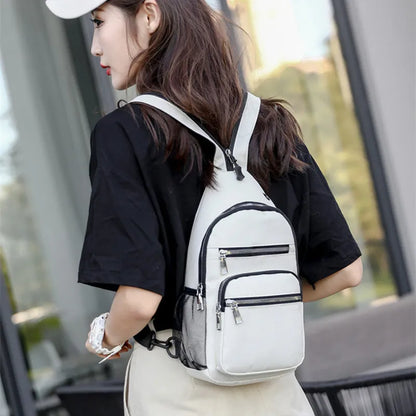 Fengdong small backpacks for men mini cross body bag sport backpack male chest bag unisex outdoor waterproof nylon messenger bag