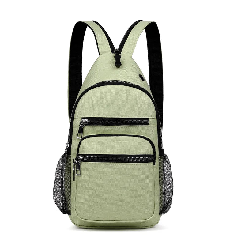 Fengdong small backpacks for men mini cross body bag sport backpack male chest bag unisex outdoor waterproof nylon messenger bag