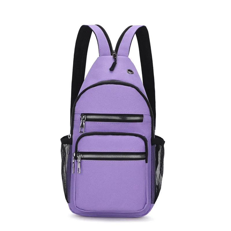 Fengdong small backpacks for men mini cross body bag sport backpack male chest bag unisex outdoor waterproof nylon messenger bag