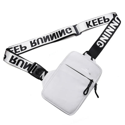Fengdong small chest bag women mobile phone bag outdoor Sports bag for men mini fashion shoulder bag female messenger bag gift