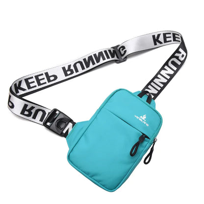 Fengdong small chest bag women mobile phone bag outdoor Sports bag for men mini fashion shoulder bag female messenger bag gift
