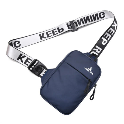 Fengdong small chest bag women mobile phone bag outdoor Sports bag for men mini fashion shoulder bag female messenger bag gift