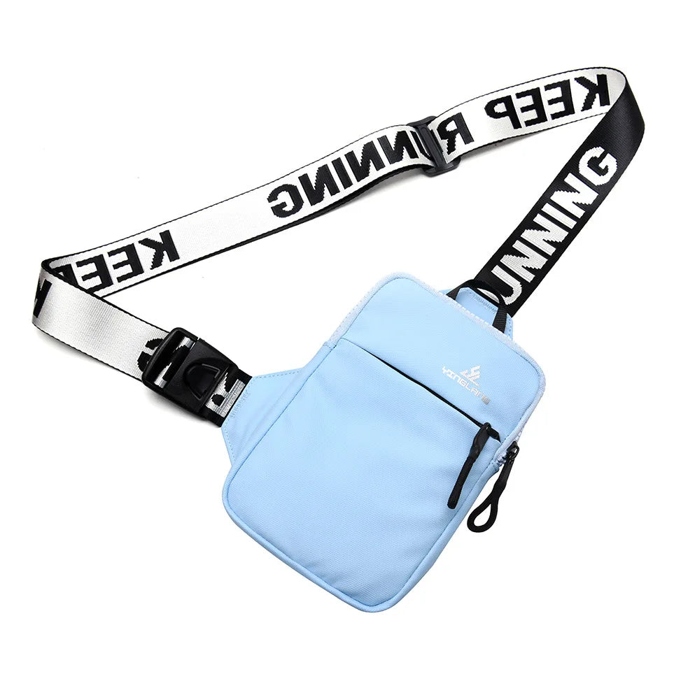 Fengdong small chest bag women mobile phone bag outdoor Sports bag for men mini fashion shoulder bag female messenger bag gift