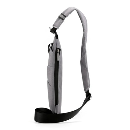 Fengdong small crossbody bags for men waterproof chest bag male lightweight messenger bag mini travel bag with reflective strip