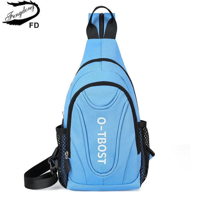 Fengdong small crossbody bags for women 2022 fashion messenger bag anti theft chest bag female outdoor sport mini shoulder bag