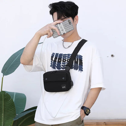 Fengdong small crossbody bags for women mini messenger bags casual sling chest bag female cell phone bag sport shoulder bag pack