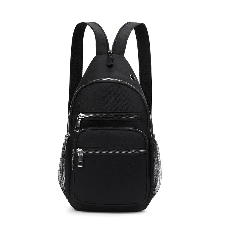 Fengdong small crossbody chest bag women's messenger bag female mini travel bagpack outdoor sport backpack girl shoulder bag
