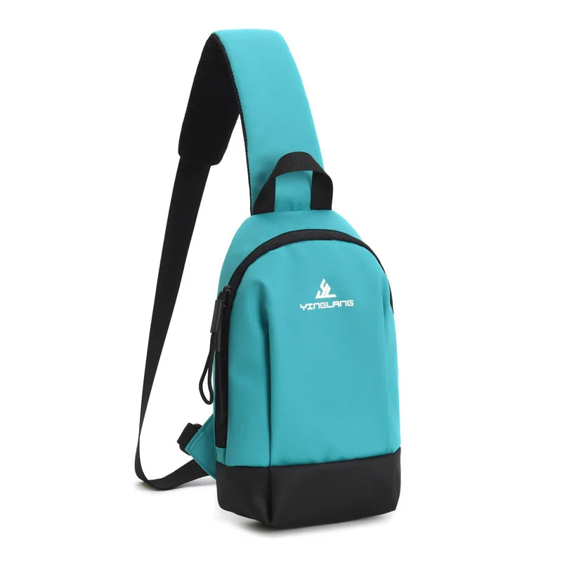 Fengdong small sports shoulder bag ladies chest bag mini crossbody bags for women messenger bags female outdoor sports phone bag