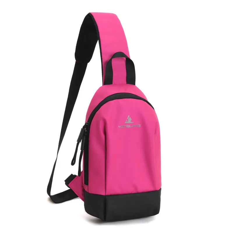 Fengdong small sports shoulder bag ladies chest bag mini crossbody bags for women messenger bags female outdoor sports phone bag