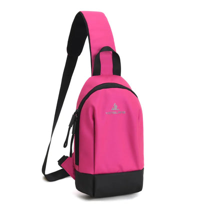 Fengdong small sports shoulder bag ladies chest bag mini crossbody bags for women messenger bags female outdoor sports phone bag