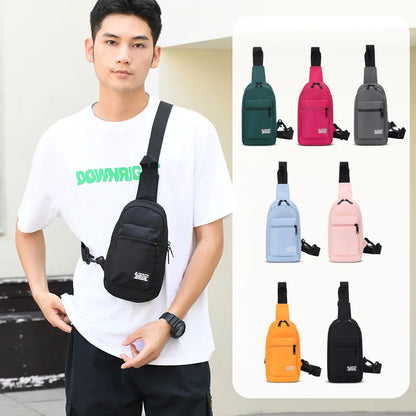 Fengdong sports chest bag for women small shoulder bag casual cross body bag woman mini outdoor sports backpack mobile phone bag