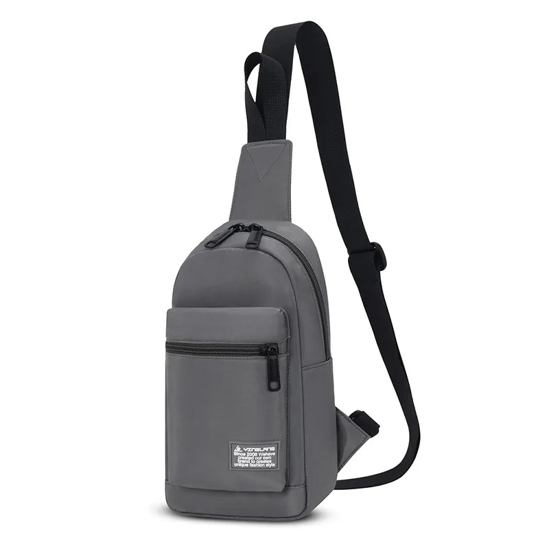 Fengdong sports chest bag for women small shoulder bag casual cross body bag woman mini outdoor sports backpack mobile phone bag
