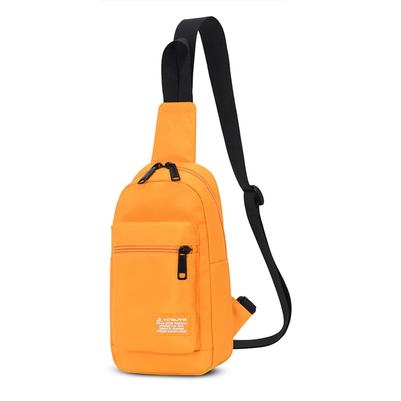 Fengdong sports chest bag for women small shoulder bag casual cross body bag woman mini outdoor sports backpack mobile phone bag