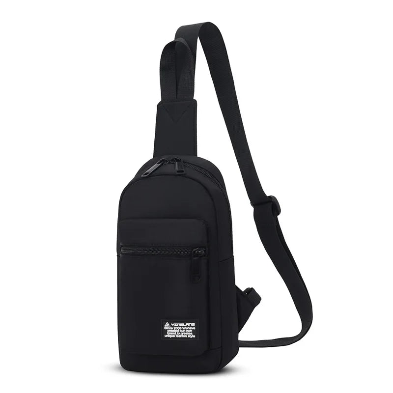 Fengdong sports chest bag for women small shoulder bag casual cross body bag woman mini outdoor sports backpack mobile phone bag